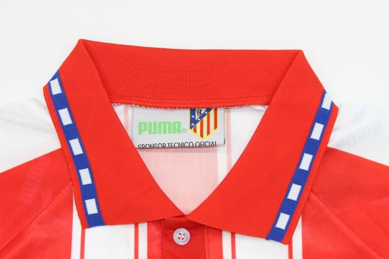 Thailand Quality(AAA) 1994/95 Atletico Madrid Home Retro Soccer Jersey