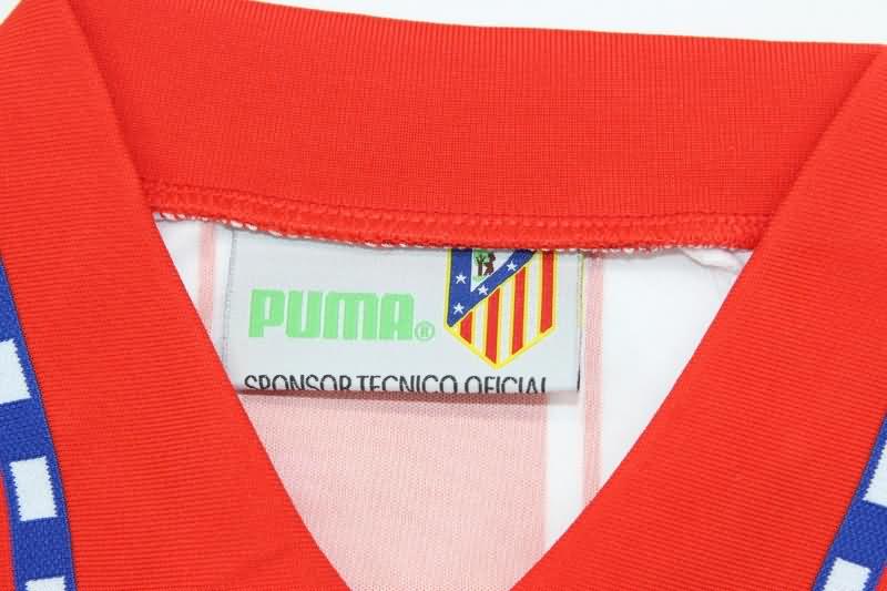 Thailand Quality(AAA) 1994/95 Atletico Madrid Home Retro Soccer Jersey