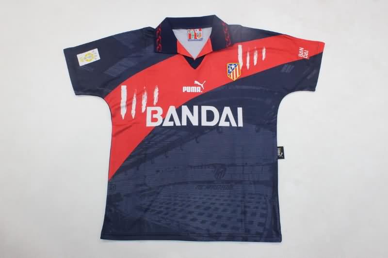 Thailand Quality(AAA) 1996/97 Atletico Madrid Away Retro Soccer Jersey