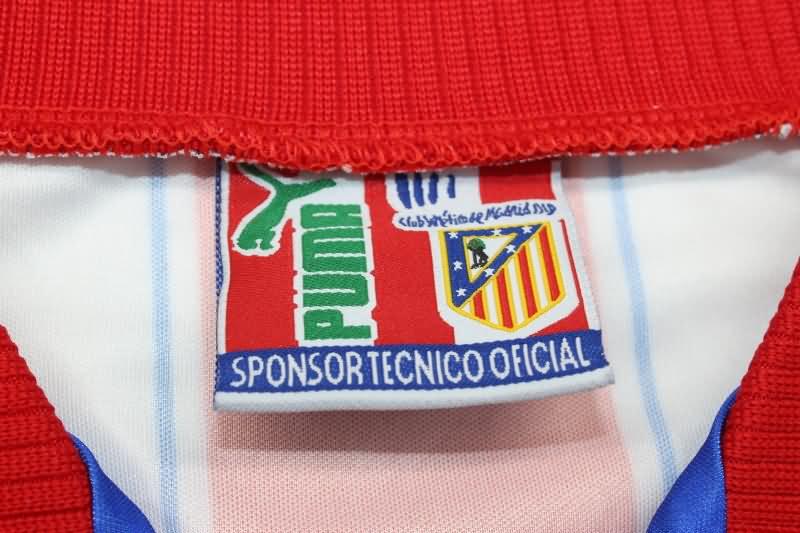 Thailand Quality(AAA) 1996/97 Atletico Madrid Home Retro Soccer Jersey