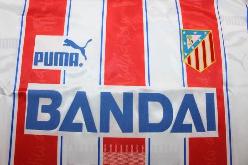 Thailand Quality(AAA) 1996/97 Atletico Madrid Home Retro Soccer Jersey