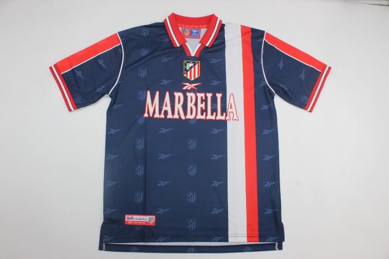 Thailand Quality(AAA) 1998/99 Atletico Madrid Away Retro Soccer Jersey