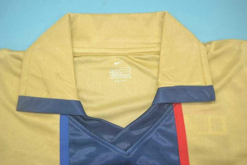 Thailand Quality(AAA) 2001/03 Barcelona Away Retro Soccer Jersey