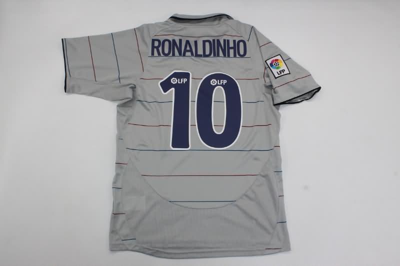 Thailand Quality(AAA) 2003/04 Barcelona Away Retro Soccer Jersey