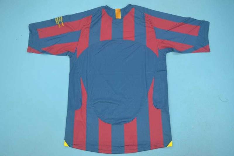 Thailand Quality(AAA) 2005/06 Barcelona Home Retro Soccer Jersey