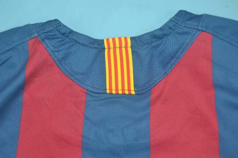 Thailand Quality(AAA) 2005/06 Barcelona Home Retro Soccer Jersey