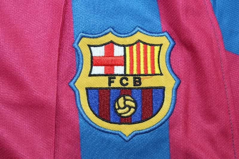 Thailand Quality(AAA) 2005/06 Barcelona Home UCL Long Retro Soccer Jersey