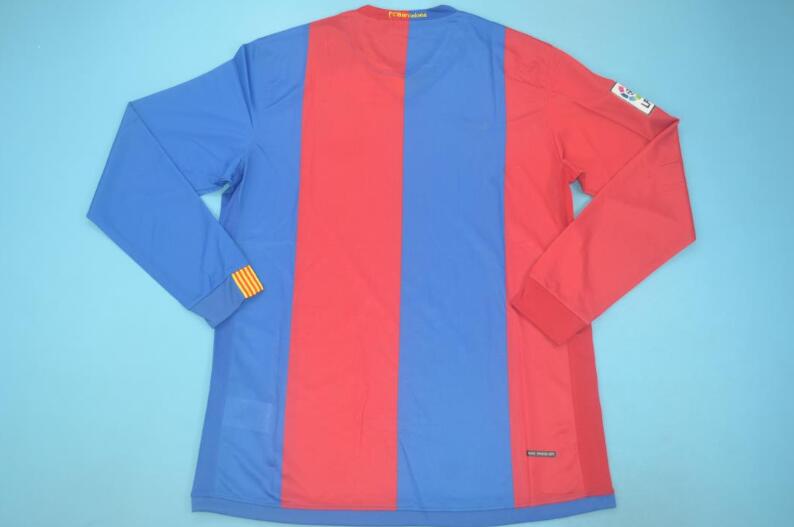 Thailand Quality(AAA) 2006/07 Barcelona Home Retro Soccer Jersey(L/S)