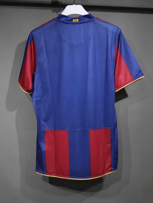 Thailand Quality(AAA) 2007/08 Barcelona Home Retro Soccer Jersey (Player)
