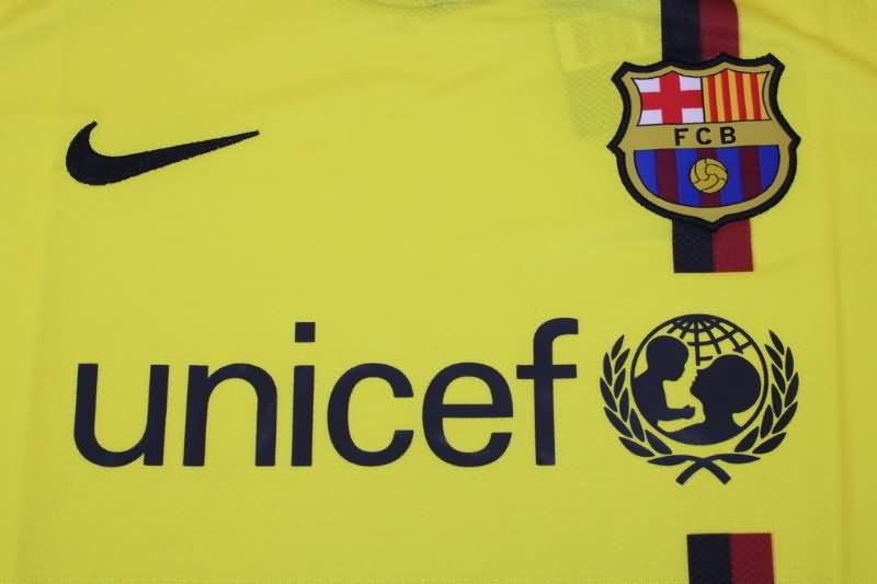 Thailand Quality(AAA) 2008/09 Barcelona Away Long Retro Soccer Jersey