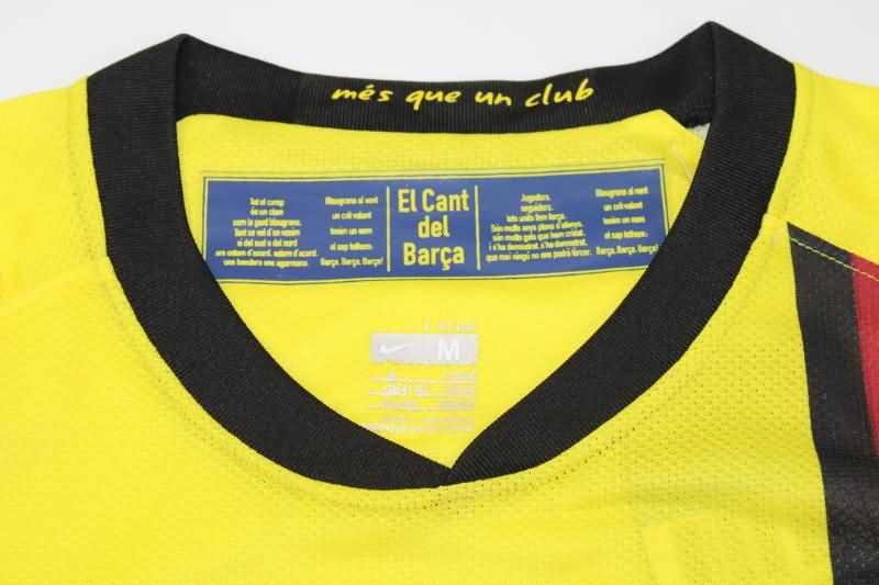 Thailand Quality(AAA) 2008/09 Barcelona Away Long Retro Soccer Jersey