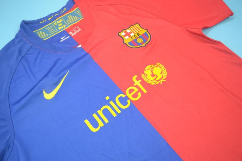 Thailand Quality(AAA) 2008/09 Barcelona Home Retro Soccer Jerseyr