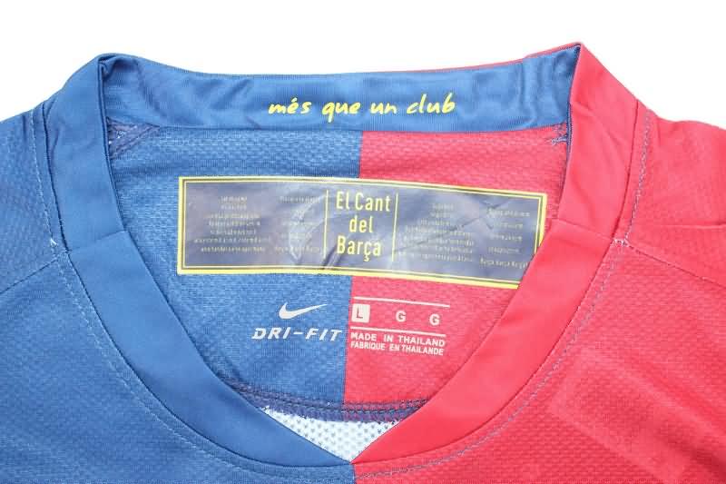 Thailand Quality(AAA) 2008/09 Barcelona Home UCL Retro Soccer Jersey