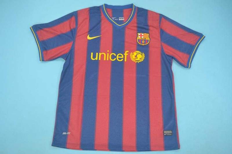 Thailand Quality(AAA) 2009/10 Barcelona Home Retro Soccer Jersey