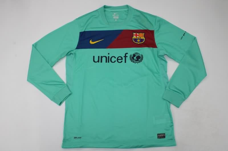Thailand Quality(AAA) 2010/11 Barcelona Away Retro Long Sleeve Soccer Jersey