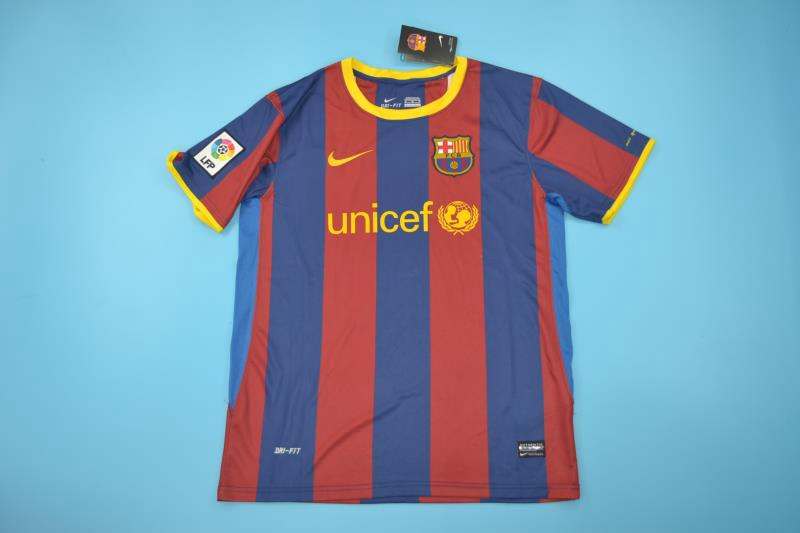 Thailand Quality(AAA) 2010/11 Barcelona Home Retro Soccer Jersey