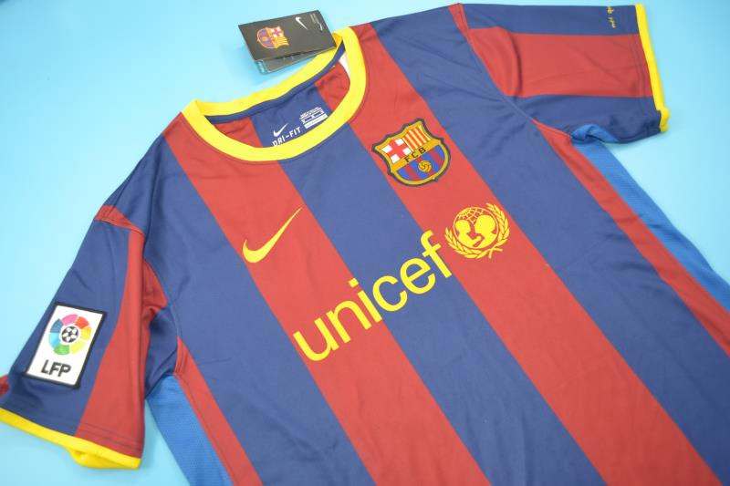 Thailand Quality(AAA) 2010/11 Barcelona Home Retro Soccer Jersey