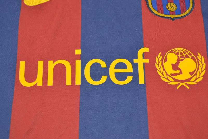 Thailand Quality(AAA) 2010/11 Barcelona Home Retro Soccer Jersey