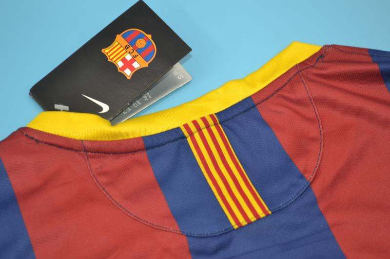 Thailand Quality(AAA) 2010/11 Barcelona Home Retro Soccer Jersey