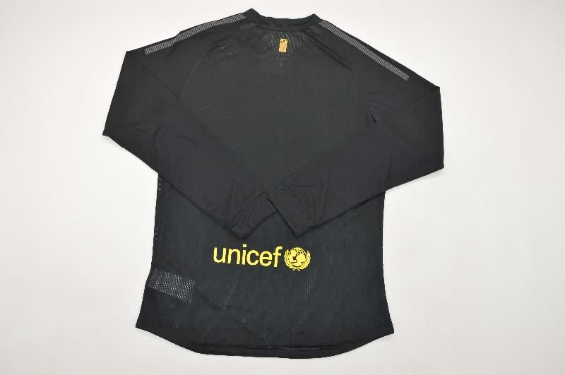 Thailand Quality(AAA) 2011/12 Barcelona Away Retro Long Sleeve Soccer Jersey (Player)