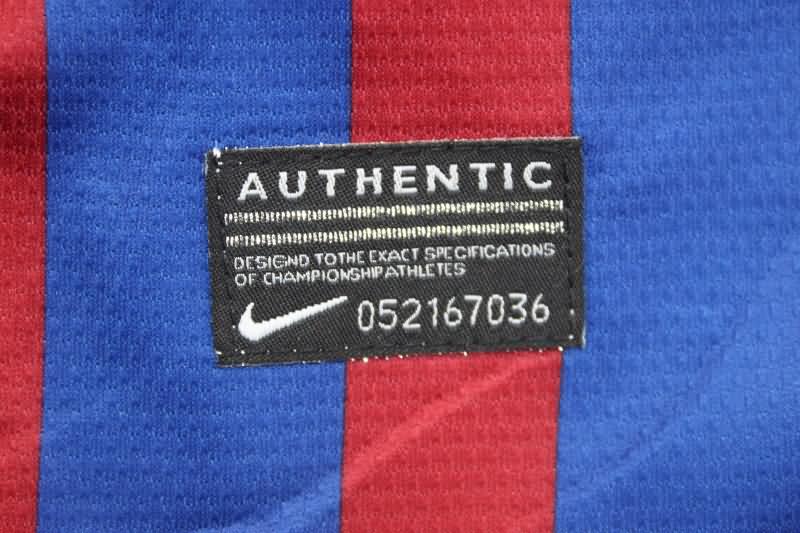 Thailand Quality(AAA) 2011/12 Barcelona Home Long Slevee Retro Soccer Jersey