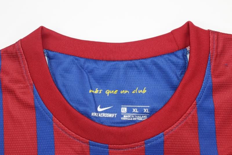 Thailand Quality(AAA) 2011/12 Barcelona Home Long Slevee Retro Soccer Jersey