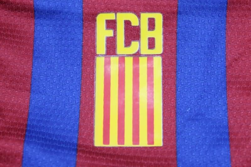 Thailand Quality(AAA) 2011/12 Barcelona Home Long Slevee Retro Soccer Jersey