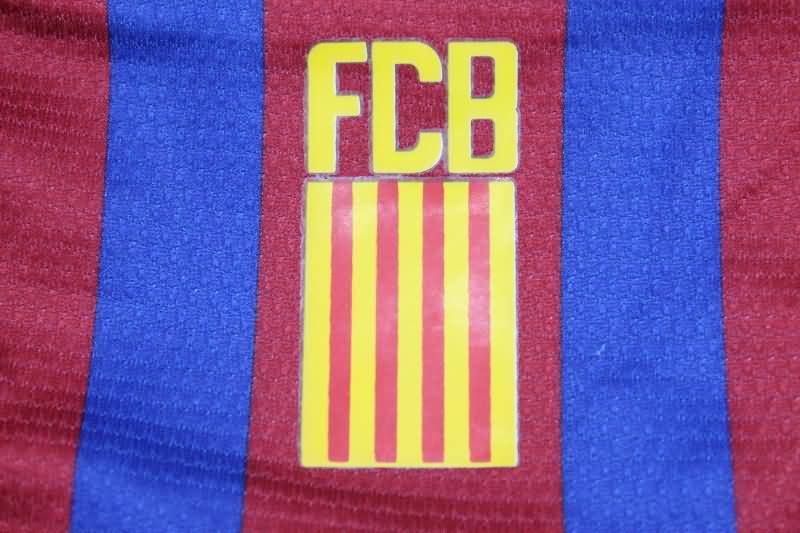 Thailand Quality(AAA) 2011/12 Barcelona Home Long Slevee Retro Soccer Jersey