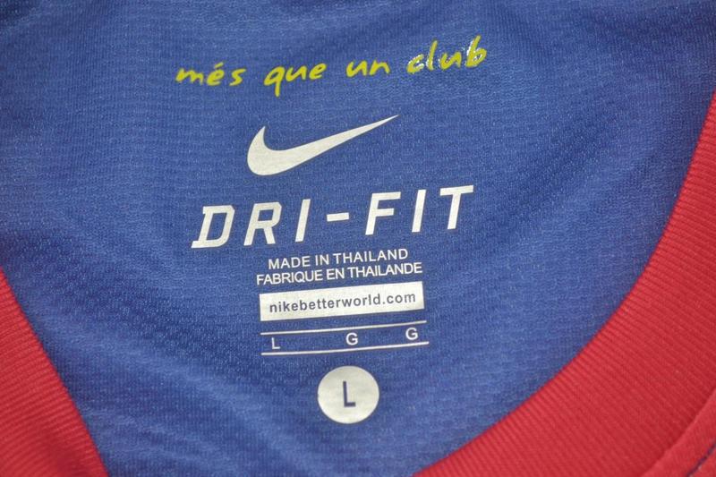 Thailand Quality(AAA) 2011/12 Barcelona Home Retro Jersey(L/S Player)