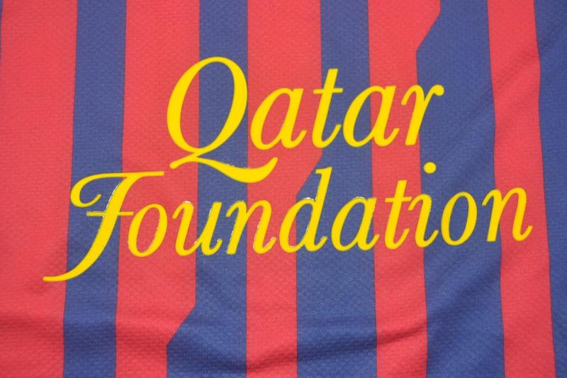 Thailand Quality(AAA) 2011/12 Barcelona Home Retro Jersey(L/S Player)