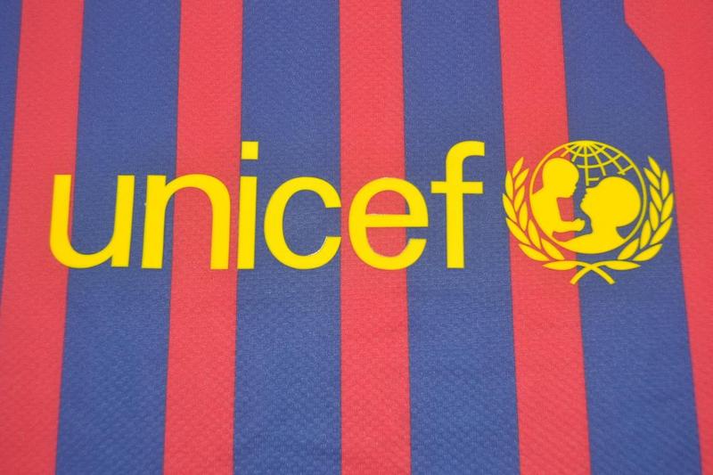 Thailand Quality(AAA) 2011/12 Barcelona Home Retro Jersey(L/S Player)