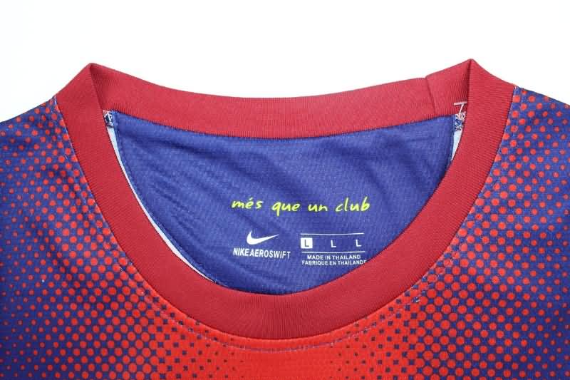 Thailand Quality(AAA) 2012/13 Barcelona Home Long Slevee Retro Soccer Jersey