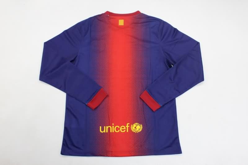 Thailand Quality(AAA) 2012/13 Barcelona Home Long Slevee Retro Soccer Jersey