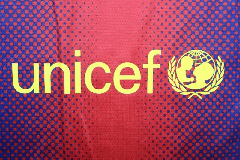 Thailand Quality(AAA) 2012/13 Barcelona Home Long Slevee Retro Soccer Jersey