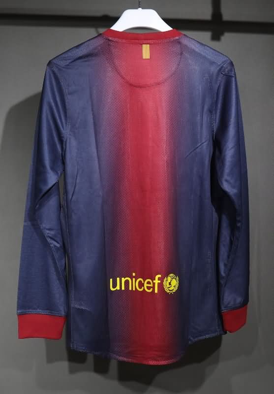 Thailand Quality(AAA) 2012/13 Barcelona Home Long Slevee Retro Soccer Jersey (Player)