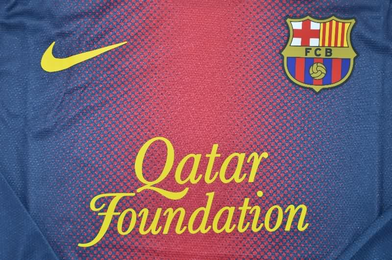 Thailand Quality(AAA) 2012/13 Barcelona Home Long Slevee Retro Soccer Jersey (Player)