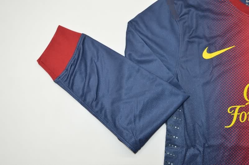 Thailand Quality(AAA) 2012/13 Barcelona Home Long Slevee Retro Soccer Jersey (Player)