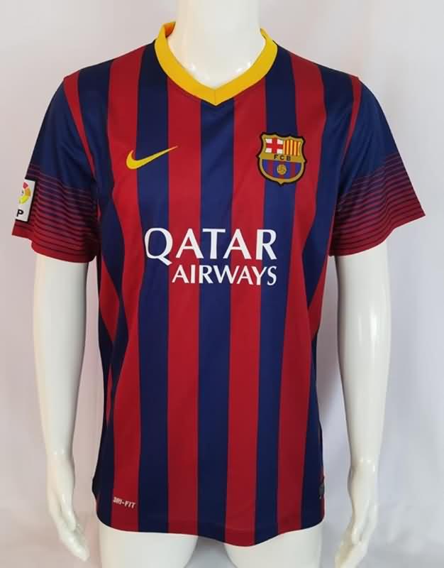 Thailand Quality(AAA) 2013/14 Barcelona Home Retro Soccer Jersey