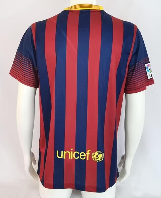 Thailand Quality(AAA) 2013/14 Barcelona Home Retro Soccer Jersey