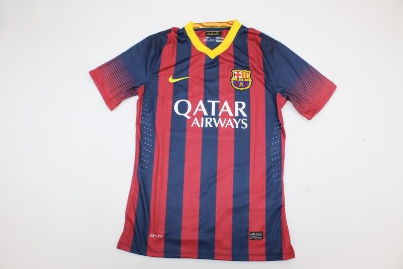Thailand Quality(AAA) 2013/14 Barcelona Home Retro Soccer Jersey (Player)