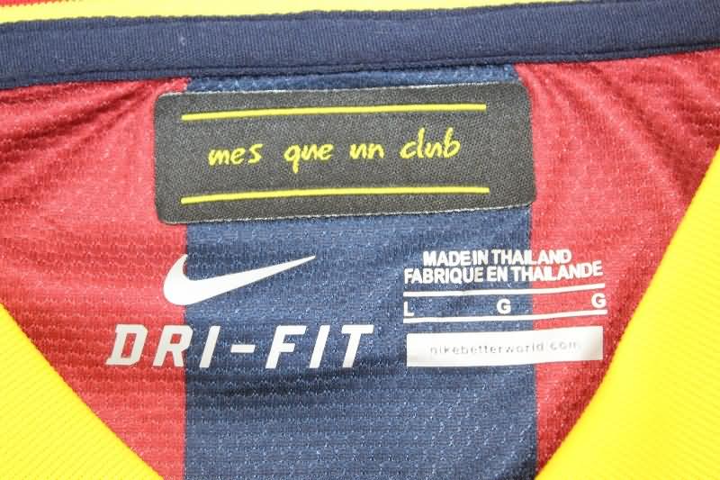 Thailand Quality(AAA) 2013/14 Barcelona Home Retro Soccer Jersey (Player)