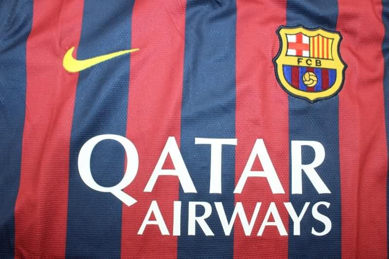 Thailand Quality(AAA) 2013/14 Barcelona Home Retro Soccer Jersey (Player)