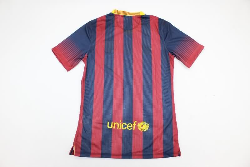 Thailand Quality(AAA) 2013/14 Barcelona Home Retro Soccer Jersey (Player)