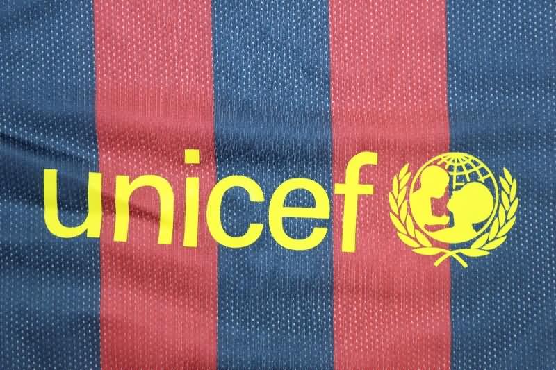 Thailand Quality(AAA) 2013/14 Barcelona Home Retro Soccer Jersey (Player)