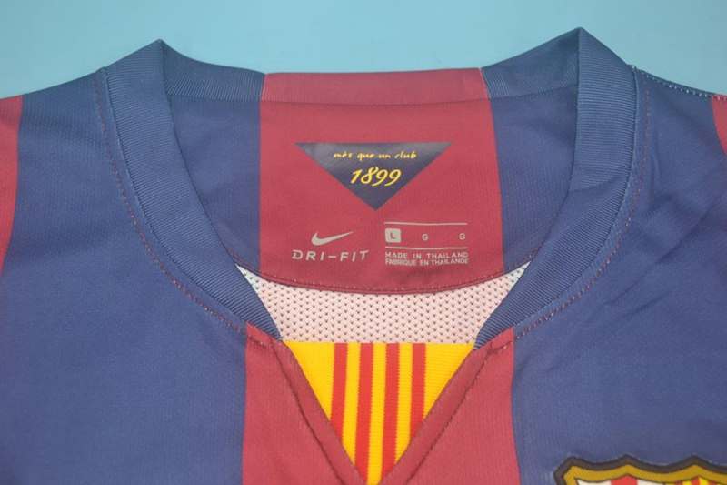 Thailand Quality(AAA) 2014/15 Barcelona Home Retro Soccer Jersey