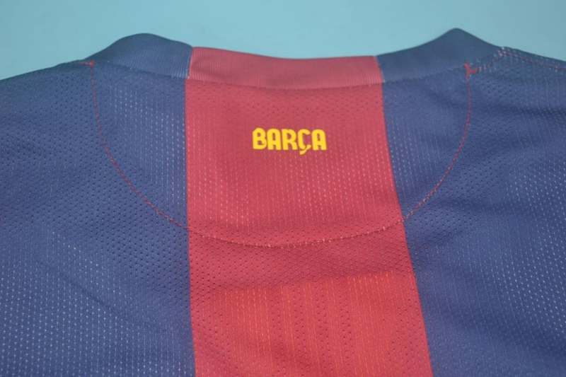 Thailand Quality(AAA) 2014/15 Barcelona Home Retro Soccer Jersey