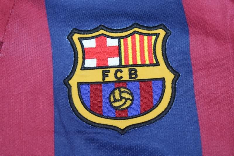 Thailand Quality(AAA) 2014/15 Barcelona Home Long Sleeve Retro Soccer Jersey