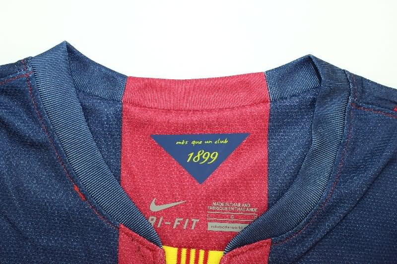 Thailand Quality(AAA) 2014/15 Barcelona Home Long Sleeve Retro Soccer Jersey (Player)
