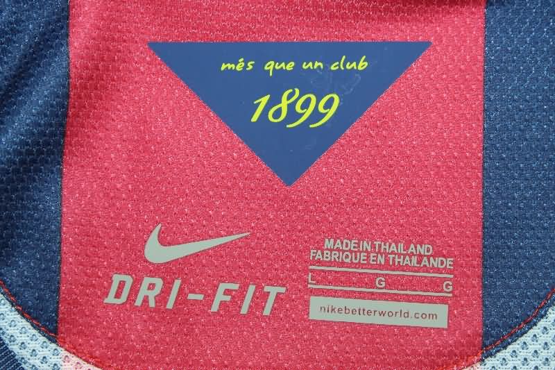 Thailand Quality(AAA) 2014/15 Barcelona Home Long Sleeve Retro Soccer Jersey (Player)