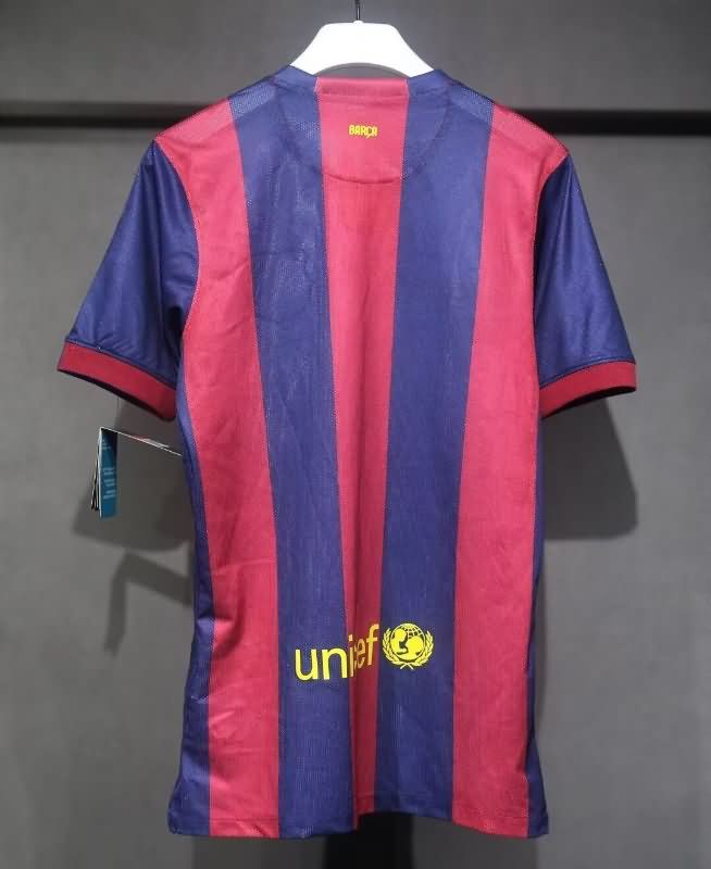 Thailand Quality(AAA) 2014/15 Barcelona Home Retro Soccer Jersey(Player)